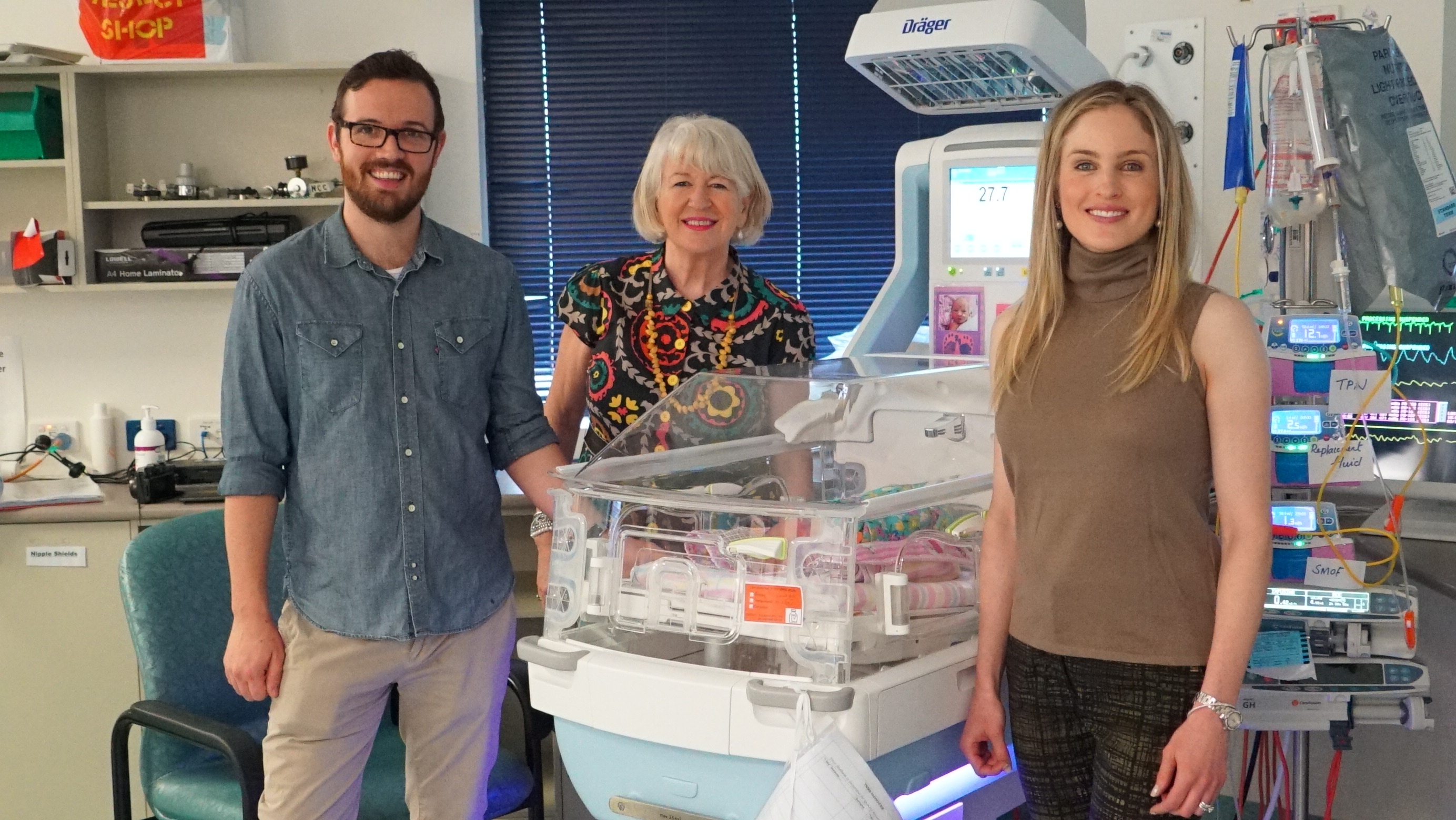 Newborn receives post-surgery care in state-of-the-art humidicrib – a southern hemisphere first, at royal hospital for women.